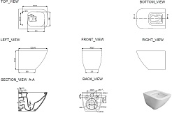 Allen Brau Унитаз подвесной Liberty 4.33011.20 белый с крышкой 4.33015.20 – фотография-11