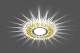 Feron Светильник встраиваемый CD900 с LED-подсветкой, прозрачный/желтый – фотография-4