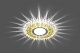 Feron Светильник встраиваемый CD900 с LED-подсветкой, прозрачный/желтый – фотография-4