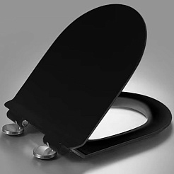 Esbano Сиденье для унитаза Garcia черное матовое – фотография-1