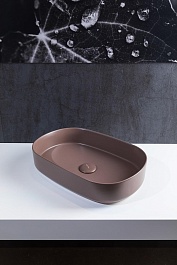 Allen Brau Мебельная накладная раковина Fantasy 55 4.11022.TP коричневый – фотография-6