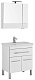 Aquanet Тумба с раковиной Сиена 70 напольная, дверцы, белая – картинка-11