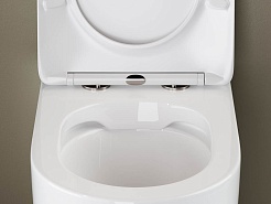 Ceramicanova Напольный приставной унитаз Mia Rimless CN1810 белый – фотография-2