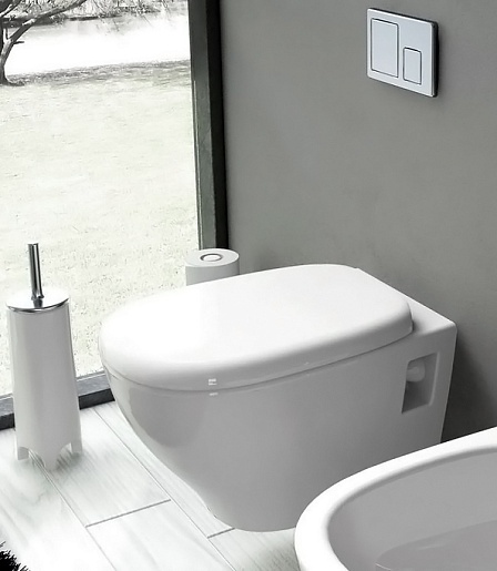 ArtCeram Крышка-сиденье "Ten TEА001" с микролифтом, петли хром – фотография-4