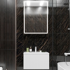 Mixline Мебель для ванной Вектор 60 подвесная белая – фотография-1