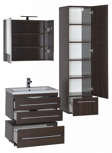 Aquanet Тумба подкатная "Нота 75" венге – картинка-9