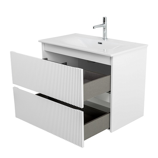 BelBagno Тумба с раковиной Uno 80 подвесная Bianco Opaco с раковиной BB-8099-80 – картинка-11