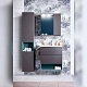 Бриклаер Мебель для ванной Кристалл 60 со шкафчиком – картинка-16