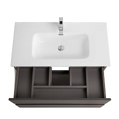 BelBagno Тумба с раковиной Kraft 80 подвесная Темно-Серый матовый с раковиной BB800ETL – фотография-9