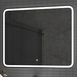 Misty Мебель для ванной с раковиной под стиральную машину Ингрид 100 L белая – фотография-16