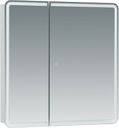 Aquanet Зеркальный шкаф Оптима 70 белый – фотография-1