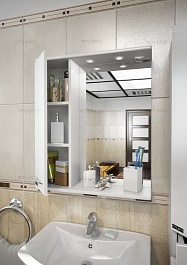 СанТа Мебель для ванной Сити Прима 50 L свет – фотография-3