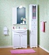 Бриклаер Мебель для ванной Лючия 70 белая, шкафчик – картинка-16