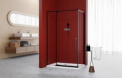 Esbano Душевое ограждение ESA-108PS-B 100/80 – фотография-2