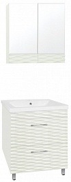 Style Line Мебель для ванной Ассоль 70 Люкс техно платина Plus	 – фотография-1