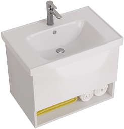 Dreja Тумба под раковину Perfecto 70 подвесная белая – фотография-3