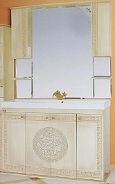 Misty Мебель для ванной Olimpia Lux 105 бежевая патина – фотография-1