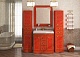 Misty Мебель для ванной Fresko 75 красная краколет – фотография-9