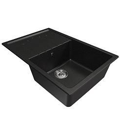 Mixline Мойка кухонная ML-GM19 ультра-черная – фотография-2