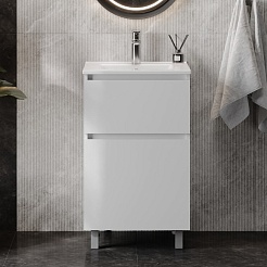 Teymi Тумба с раковиной Laina 50 белая матовая – фотография-3