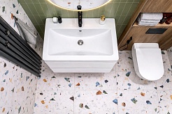 Vivon Тумба под раковину Atwood 70 напольная белая матовая – фотография-6