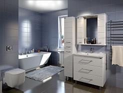 СанТа Тумба с раковиной Омега 80 напольная – фотография-3