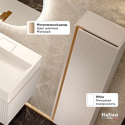 Jorno Шкаф пенал Filoro 33/120 белый Fil.04.120/P/W/JR – фотография-8