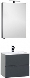 Aquanet Мебель для ванной Алвита 60 серый антрацит – фотография-1