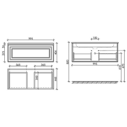 Sancos Тумба с раковиной Very 100 bianco раковина Grace 101 CN7013 – картинка-9
