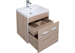 Aquanet Тумба с раковиной Августа 58 дуб сонома – фотография-6