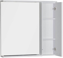 Aquanet Зеркальный шкаф "Доминика 90" L белый – фотография-5
