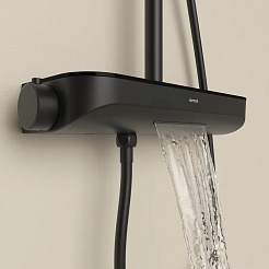 Sancos Душевая система Teo с термостатом черный SC11002MB – фотография-4