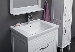 Aquanet Пенал для ванной Денвер 36 белый – фотография-4