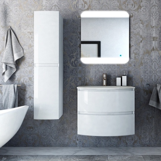 Cezares Тумба с раковиной Vague 70 bianco lucido – картинка-3