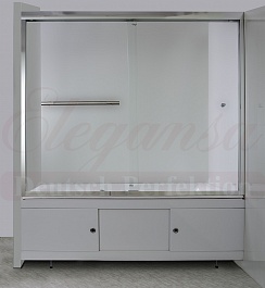 Elegansa Шторка для ванны "VORHANG" TR (3100) прозрачное стекло – фотография-2