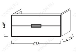 Jacob Delafon Мебель для ванной "Reve 100" коричневая – фотография-8
