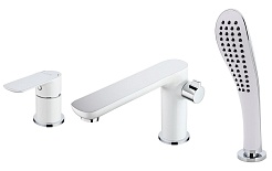 Gappo Смеситель для вынны 35к G1148 белый/хром – фотография-1