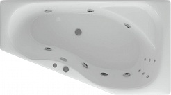 Aquatek Акриловая ванна Медея 170 R с гидромассажем + массаж спины – фотография-1