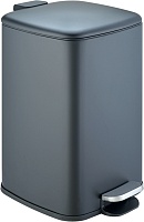 WeltWasser Ведро для мусора WW Berg BL 12L черное матовое