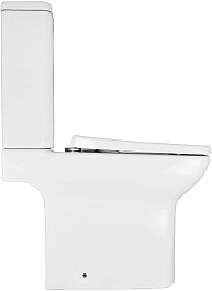 Azario Унитаз-компакт Alba AZ-8323 безободковый с бачком с сиденьем микролифт белый – фотография-6