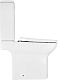 Azario Унитаз-компакт Alba AZ-8323 безободковый с бачком с сиденьем микролифт белый – фотография-22