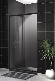 BelBagno Душевая дверь в нишу 110/195 UNO-195-BF-1-110-C-NERO – фотография-2