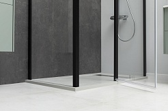 Allen Brau Душевой уголок Priority 140x100 3.31012.BBA/3.31021.BBA чёрный браш – фотография-8