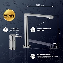 Paini Смеситель для кухни Arena 92CR569/5822FKM хром – фотография-6