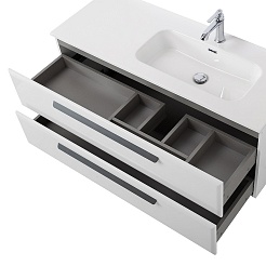 Cezares Тумба под раковину Eco Cer-N 120 R bianco lucido без ручек – фотография-6