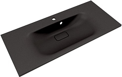 Style Line Тумба с кварцевой раковиной антрацит Остин 100 тауп темный – фотография-3