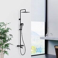 Gappo Душевая стойка G91 G2491-6 черная – фотография-2