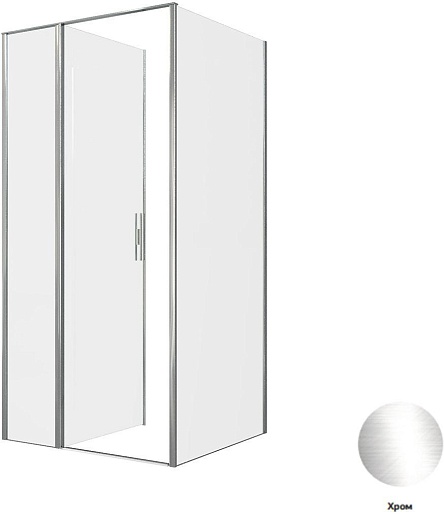 Allen Brau Душевой уголок Priority 100x90 3.31028.00/3.31043.00 хром – картинка-3