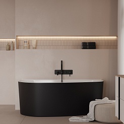 Allen Brau Смеситель для ванны Priority 5.31A05-31 (с внутренней частью) черный матовый – фотография-10