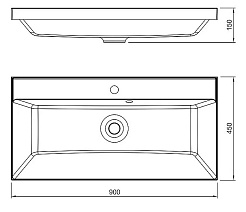 Jorno Тумба с раковиной Tossony 90 сонома светлая/белый Toss.01.90/P/SS-W/JR – фотография-9
